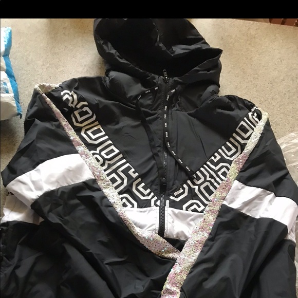 sherpa hoodie pink victoria secret